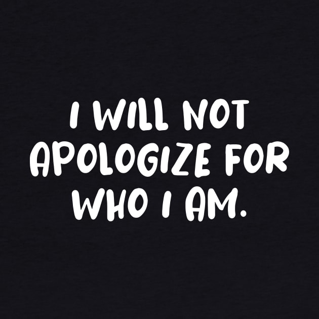 I will not apologize self confidence tshirt by MotivationTshirt